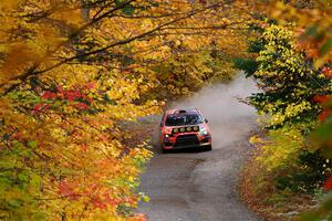 Sumit Panjabi / Zack Goldstein Mitsubishi Lancer Evo X on SS15, Double Trouble.