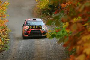 Sumit Panjabi / Zack Goldstein Mitsubishi Lancer Evo X on SS15, Double Trouble.