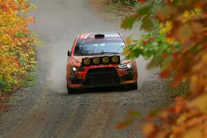 Sumit Panjabi / Zack Goldstein Mitsubishi Lancer Evo X on SS15, Double Trouble.