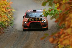 Sumit Panjabi / Zack Goldstein Mitsubishi Lancer Evo X on SS15, Double Trouble.