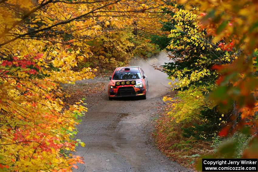 Sumit Panjabi / Zack Goldstein Mitsubishi Lancer Evo X on SS15, Double Trouble.