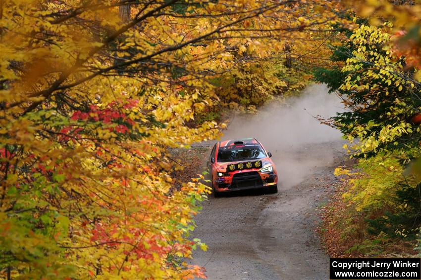 Sumit Panjabi / Zack Goldstein Mitsubishi Lancer Evo X on SS15, Double Trouble.