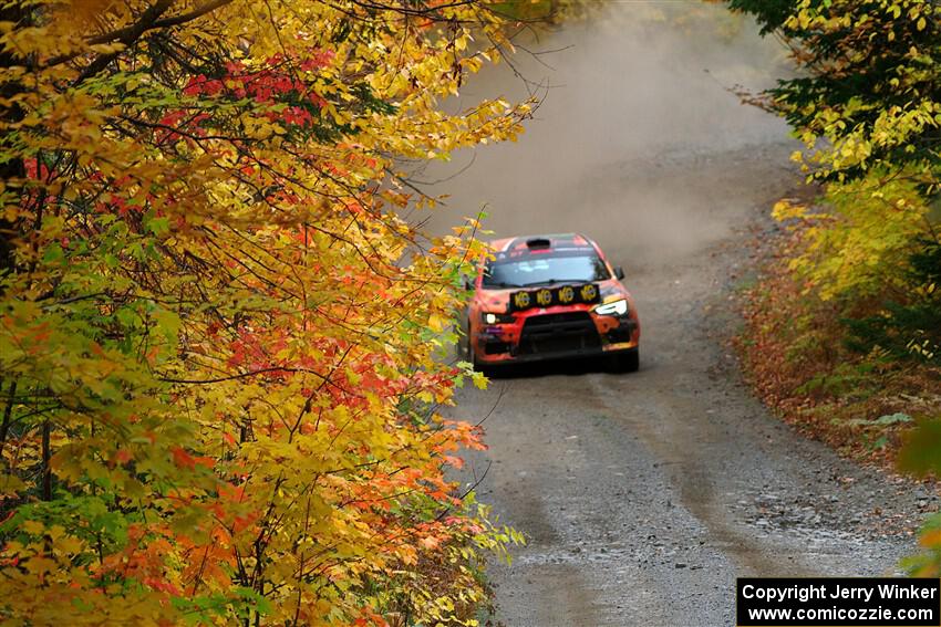 Sumit Panjabi / Zack Goldstein Mitsubishi Lancer Evo X on SS15, Double Trouble.