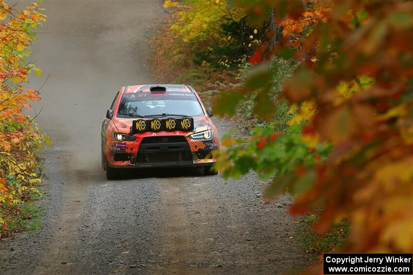 Sumit Panjabi / Zack Goldstein Mitsubishi Lancer Evo X on SS15, Double Trouble.