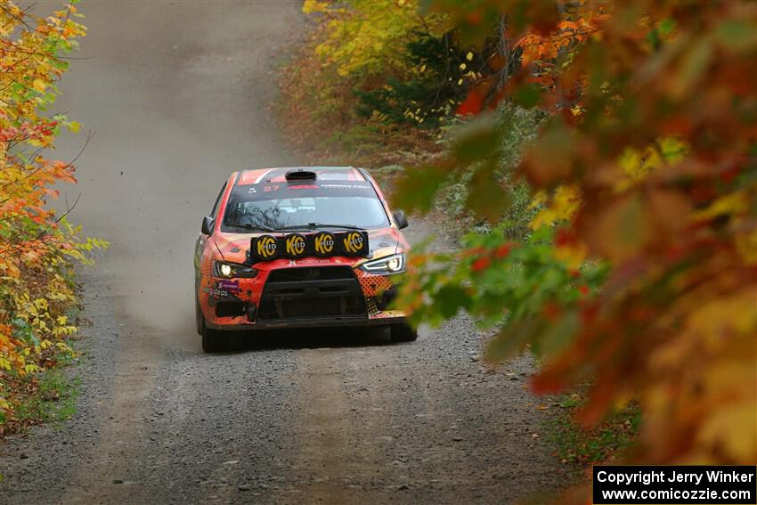 Sumit Panjabi / Zack Goldstein Mitsubishi Lancer Evo X on SS15, Double Trouble.