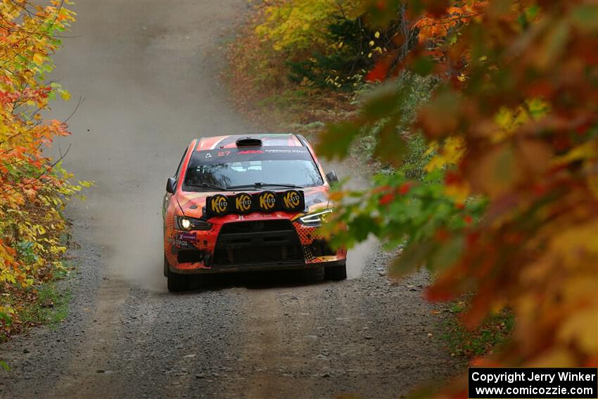 Sumit Panjabi / Zack Goldstein Mitsubishi Lancer Evo X on SS15, Double Trouble.