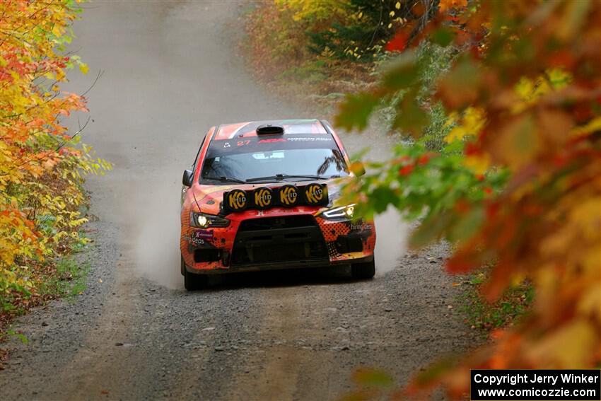 Sumit Panjabi / Zack Goldstein Mitsubishi Lancer Evo X on SS15, Double Trouble.