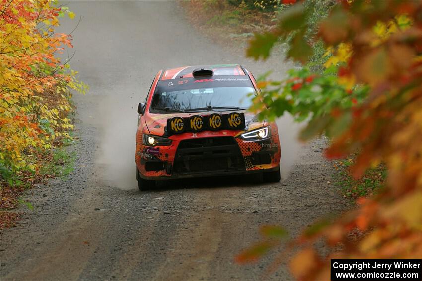 Sumit Panjabi / Zack Goldstein Mitsubishi Lancer Evo X on SS15, Double Trouble.