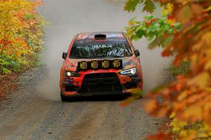 Sumit Panjabi / Zack Goldstein Mitsubishi Lancer Evo X on SS15, Double Trouble.