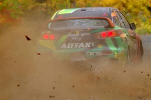 Sumit Panjabi / Zack Goldstein Mitsubishi Lancer Evo X on SS15, Double Trouble.