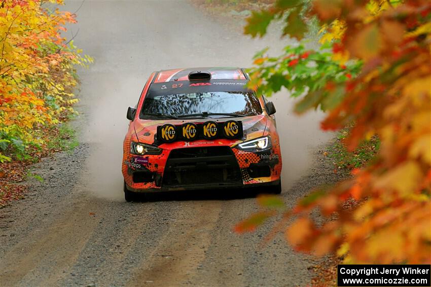 Sumit Panjabi / Zack Goldstein Mitsubishi Lancer Evo X on SS15, Double Trouble.