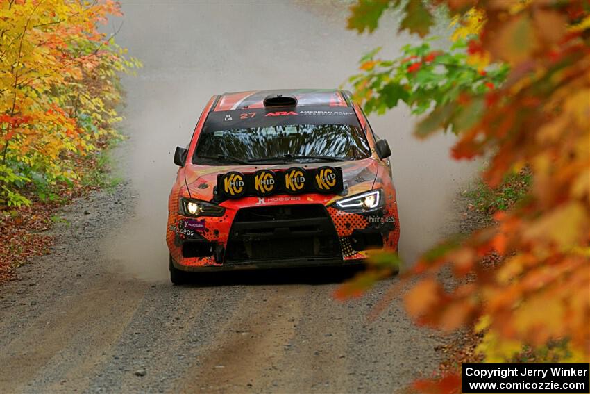 Sumit Panjabi / Zack Goldstein Mitsubishi Lancer Evo X on SS15, Double Trouble.