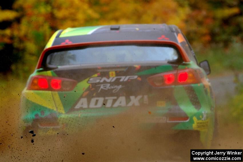 Sumit Panjabi / Zack Goldstein Mitsubishi Lancer Evo X on SS15, Double Trouble.