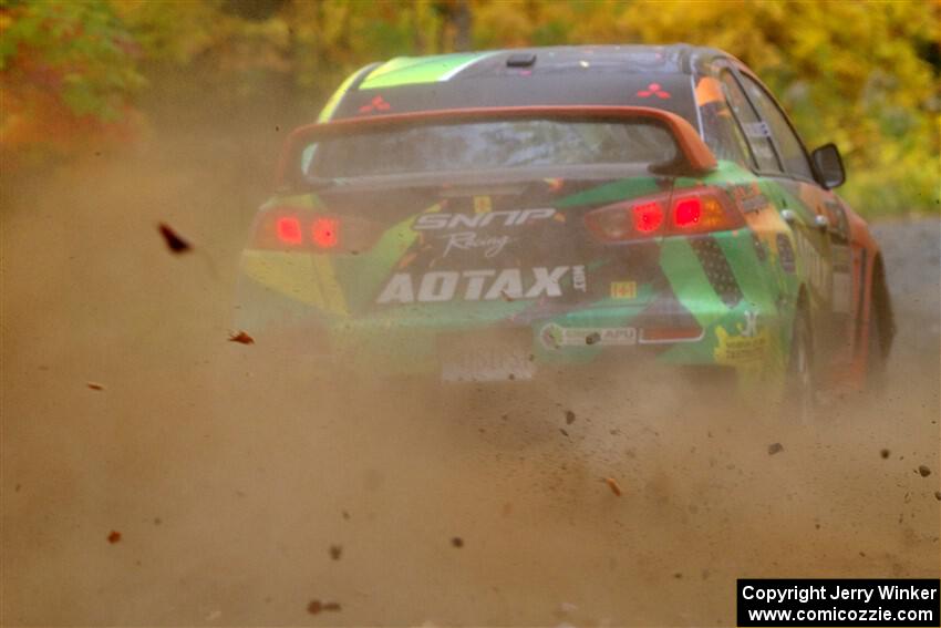 Sumit Panjabi / Zack Goldstein Mitsubishi Lancer Evo X on SS15, Double Trouble.