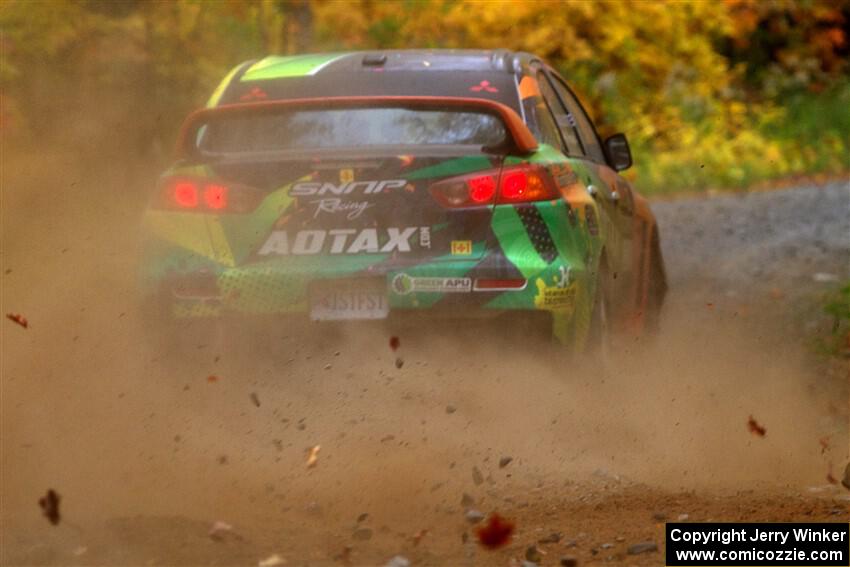 Sumit Panjabi / Zack Goldstein Mitsubishi Lancer Evo X on SS15, Double Trouble.