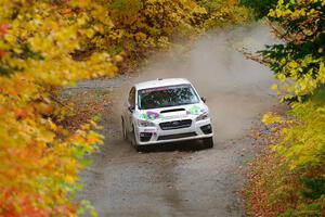 Jamey Randall / Andrew Rausch Subaru WRX on SS15, Double Trouble.