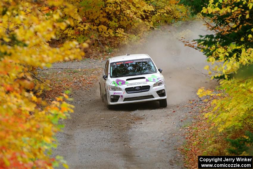 Jamey Randall / Andrew Rausch Subaru WRX on SS15, Double Trouble.