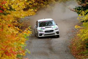 Jamey Randall / Andrew Rausch Subaru WRX on SS15, Double Trouble.