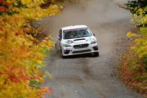 Jamey Randall / Andrew Rausch Subaru WRX on SS15, Double Trouble.