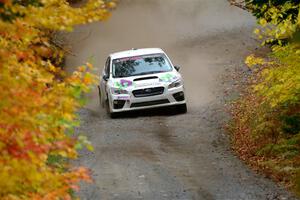 Jamey Randall / Andrew Rausch Subaru WRX on SS15, Double Trouble.