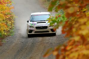 Jamey Randall / Andrew Rausch Subaru WRX on SS15, Double Trouble.