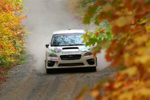 Jamey Randall / Andrew Rausch Subaru WRX on SS15, Double Trouble.