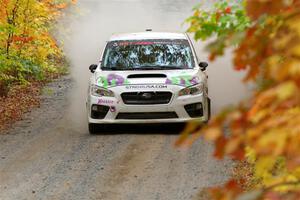 Jamey Randall / Andrew Rausch Subaru WRX on SS15, Double Trouble.