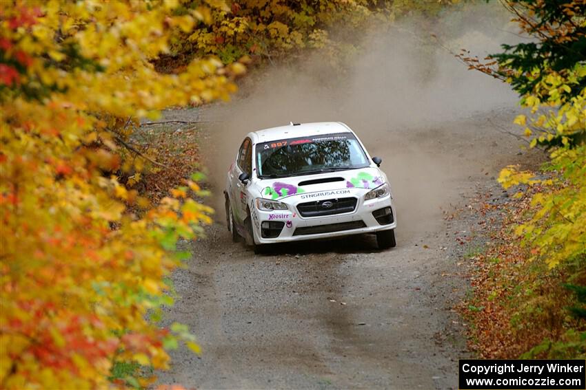 Jamey Randall / Andrew Rausch Subaru WRX on SS15, Double Trouble.