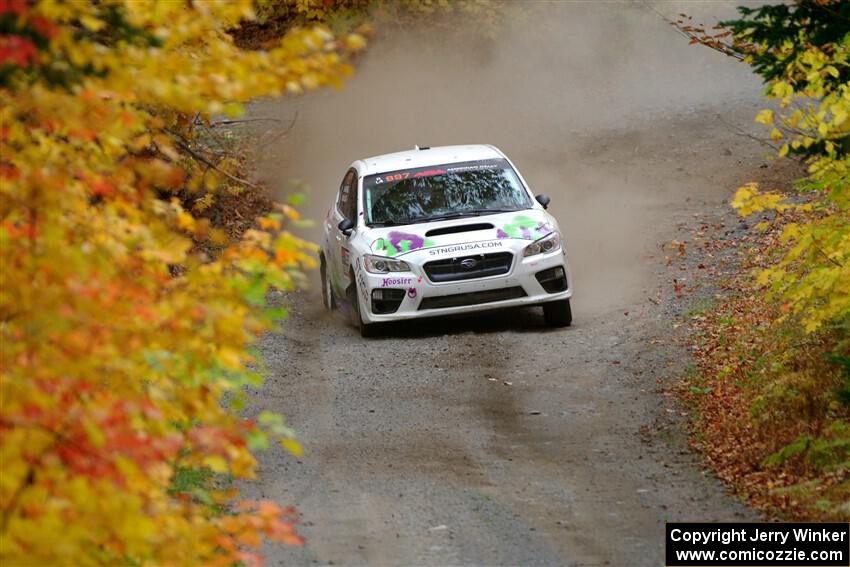 Jamey Randall / Andrew Rausch Subaru WRX on SS15, Double Trouble.