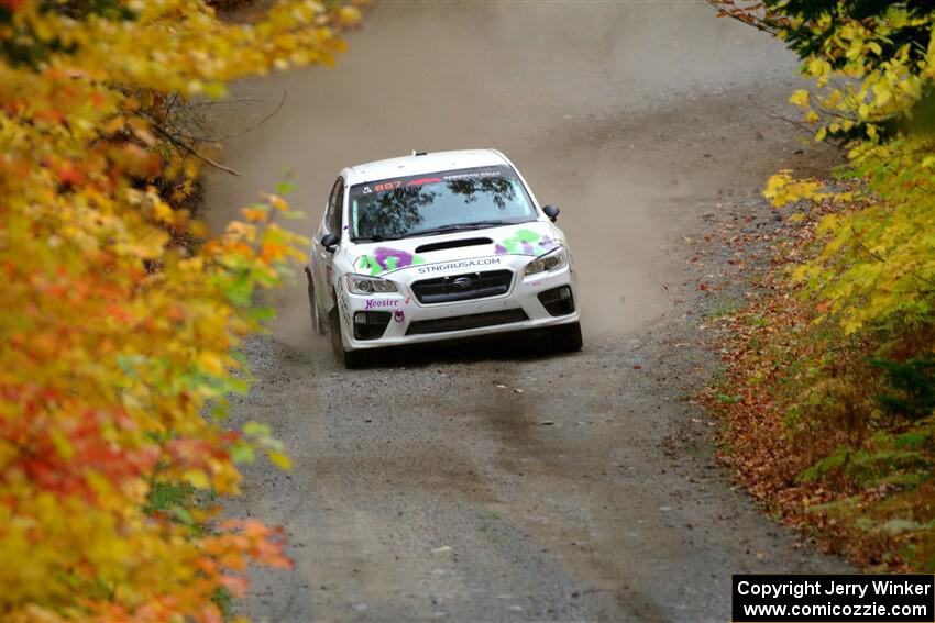 Jamey Randall / Andrew Rausch Subaru WRX on SS15, Double Trouble.