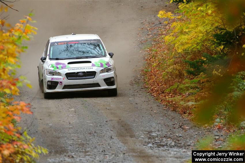 Jamey Randall / Andrew Rausch Subaru WRX on SS15, Double Trouble.