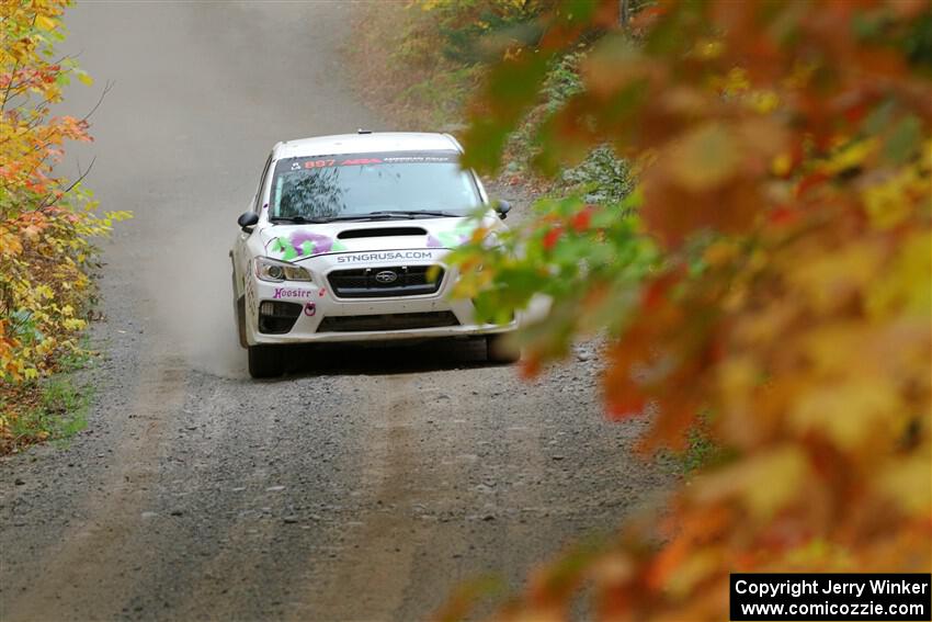 Jamey Randall / Andrew Rausch Subaru WRX on SS15, Double Trouble.