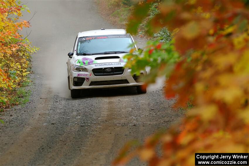 Jamey Randall / Andrew Rausch Subaru WRX on SS15, Double Trouble.