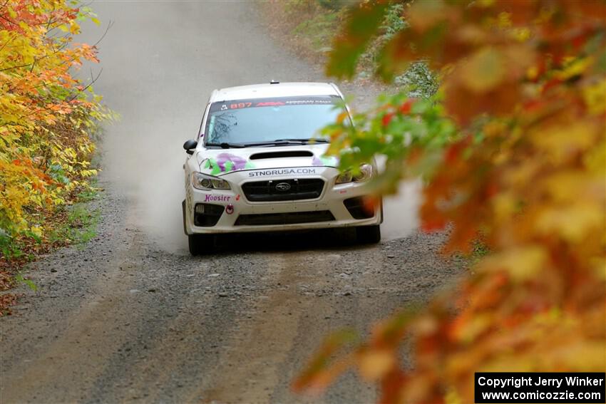 Jamey Randall / Andrew Rausch Subaru WRX on SS15, Double Trouble.