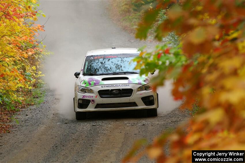 Jamey Randall / Andrew Rausch Subaru WRX on SS15, Double Trouble.