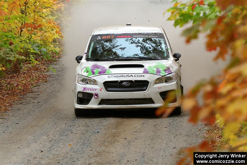 Jamey Randall / Andrew Rausch Subaru WRX on SS15, Double Trouble.