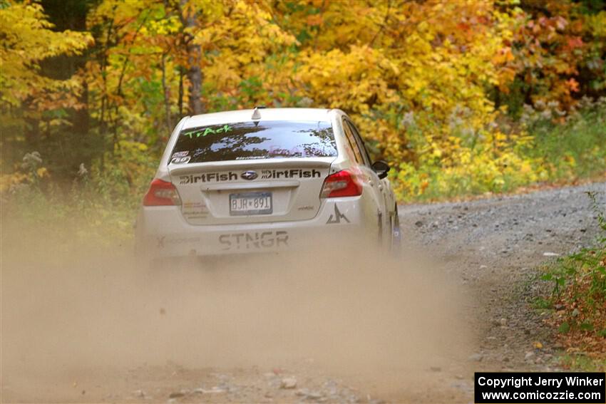 Jamey Randall / Andrew Rausch Subaru WRX on SS15, Double Trouble.