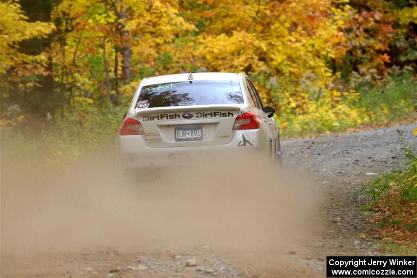 Jamey Randall / Andrew Rausch Subaru WRX on SS15, Double Trouble.