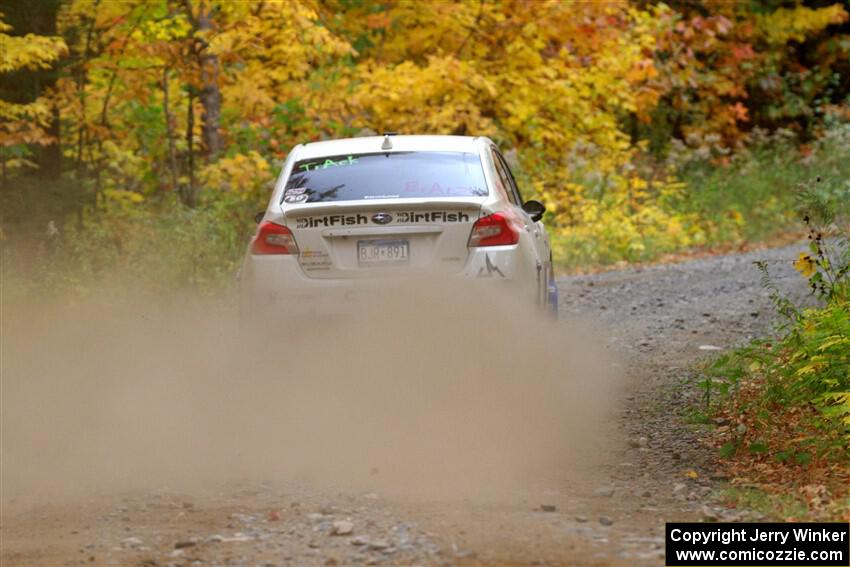 Jamey Randall / Andrew Rausch Subaru WRX on SS15, Double Trouble.