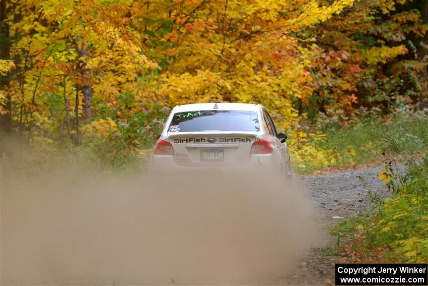 Jamey Randall / Andrew Rausch Subaru WRX on SS15, Double Trouble.