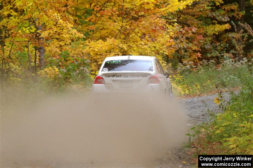 Jamey Randall / Andrew Rausch Subaru WRX on SS15, Double Trouble.