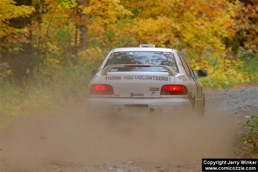 Andrew Williamson / Julia Stewart Subaru Impreza on SS15, Double Trouble.