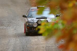 Ryan Pryzbylkowski / Stefan Trajkov Subaru Impreza slows to a stop on SS15, Double Trouble.