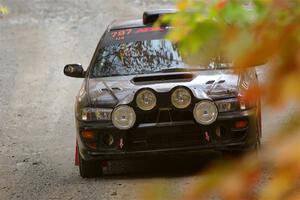 Ryan Pryzbylkowski / Stefan Trajkov Subaru Impreza slows to a stop on SS15, Double Trouble.