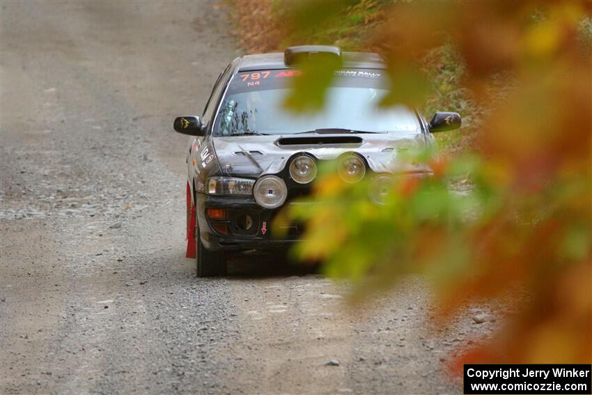 Ryan Pryzbylkowski / Stefan Trajkov Subaru Impreza slows to a stop on SS15, Double Trouble.