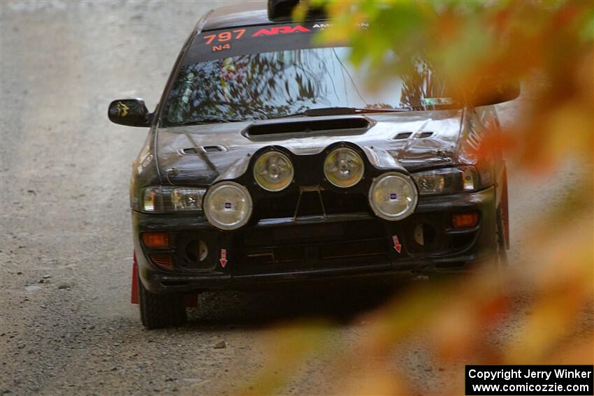 Ryan Pryzbylkowski / Stefan Trajkov Subaru Impreza slows to a stop on SS15, Double Trouble.