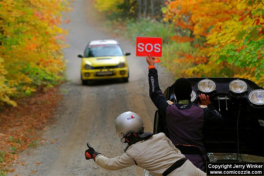 Greg Healey / Cindy Krolikowski Subaru Impeza Outback Sport on SS15, Double Trouble.