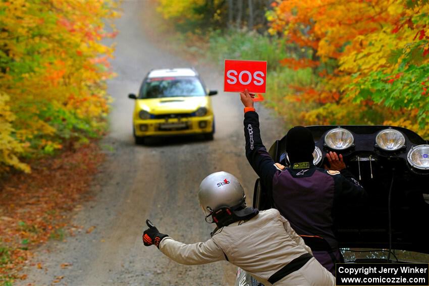 Greg Healey / Cindy Krolikowski Subaru Impeza Outback Sport on SS15, Double Trouble.