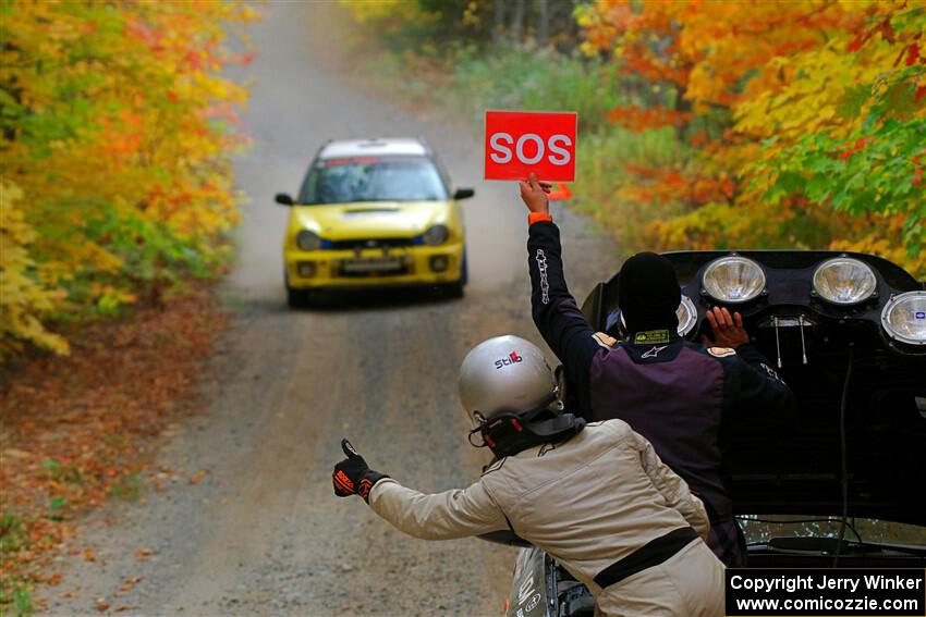 Greg Healey / Cindy Krolikowski Subaru Impeza Outback Sport on SS15, Double Trouble.