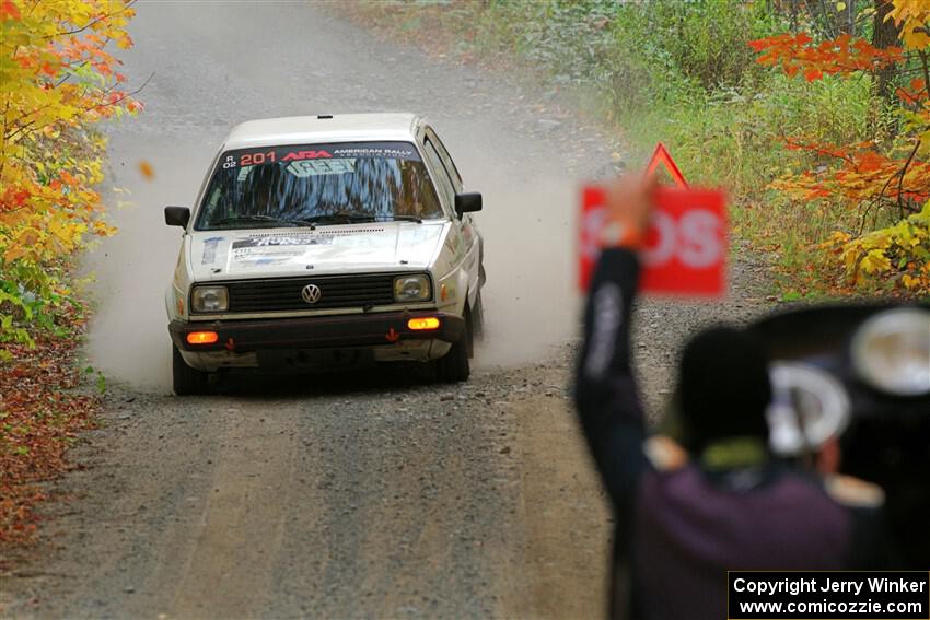 Adam VanDamme / Andrew Herron VW Golf on SS15, Double Trouble.